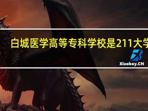 白城医学高等专科学校是211大学吗