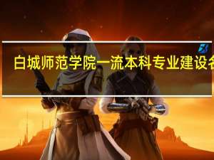 白城师范学院一流本科专业建设名单