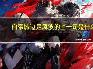 白帝城边足风波的上一句是什么