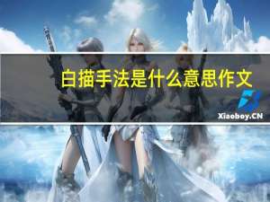 白描手法是什么意思作文（白描手法是什么）