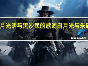 白月光明与黑沙痣的歌词 白月光与朱砂痣歌词