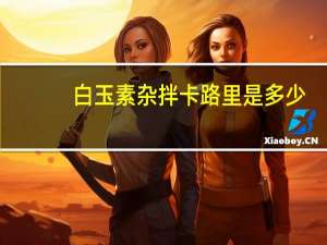 白玉素杂拌卡路里是多少