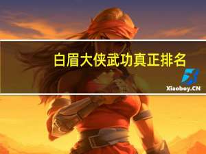 白眉大侠武功真正排名（白眉大侠武功排名前100）