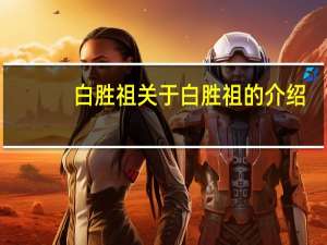 白胜祖 关于白胜祖的介绍