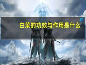 白菜的功效与作用是什么（白菜的功效与作用）