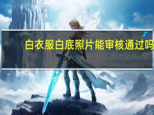 白衣服白底照片能审核通过吗