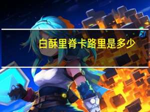 白酥里脊卡路里是多少