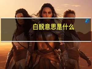 白醗意思是什么