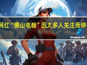 百万网红“佛山电翰”因太多人关注而停播 自我沉淀：甩手动作太魔性