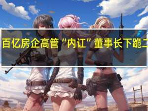 百亿房企高管“内讧”董事长下跪二股东：愿意让步停止纷争