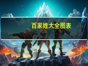 百家姓大全图表（百家姓大全）