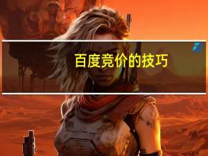 百度竞价的技巧（百度竞价怎么做）