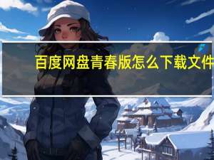 百度网盘青春版怎么下载文件-青春版下载文件教程
