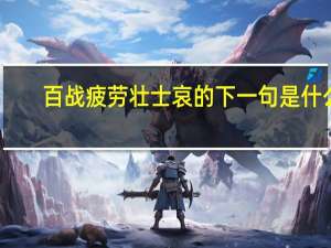 百战疲劳壮士哀的下一句是什么