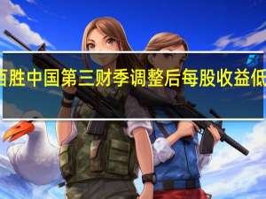 百胜中国第三财季调整后每股收益低于预期