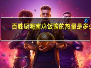 百胜厨 海南鸡饭酱的热量是多少