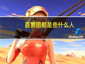 百赞团都是些什么人