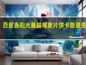 百里香 阳光蔓越莓麦片饼卡路里是多少