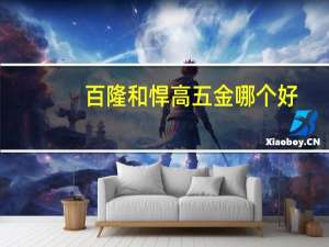 百隆和悍高五金哪个好