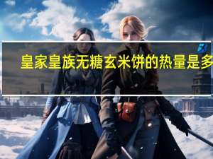 皇家 皇族无糖玄米饼的热量是多少