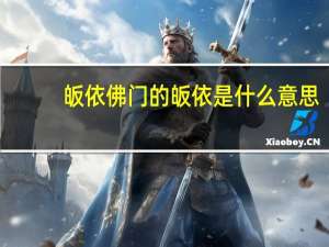 皈依佛门的皈依是什么意思（皈依我佛中的皈依是什么意思）