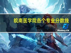 皖南医学院各个专业分数线