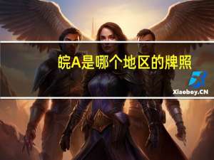 皖A是哪个地区的牌照