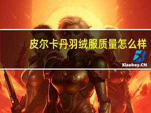 皮尔卡丹羽绒服质量怎么样