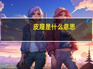 皮屦是什么意思