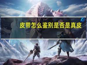 皮带怎么鉴别是否是真皮