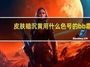 皮肤暗沉黄用什么色号的bb霜