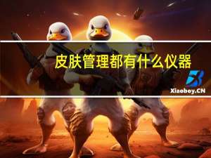 皮肤管理都有什么仪器