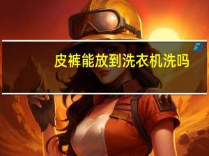 皮裤能放到洗衣机洗吗