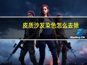 皮质沙发染色怎么去除