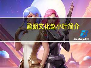 盈朗文化赵小叶简介（赵小叶前夫是谁）