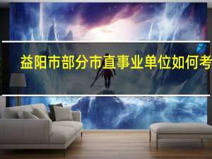 益阳市部分市直事业单位如何考察