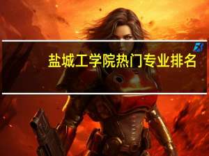 盐城工学院热门专业排名