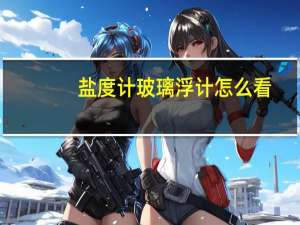 盐度计玻璃浮计怎么看