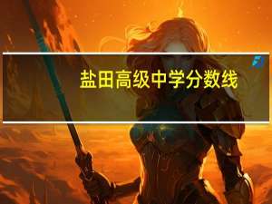 盐田高级中学分数线