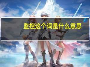 监控这个词是什么意思