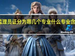 监理员证分为哪几个专业 什么专业含金量高