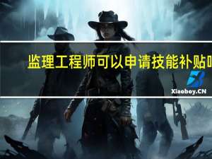 监理工程师可以申请技能补贴吗