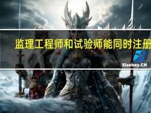 监理工程师和试验师能同时注册吗