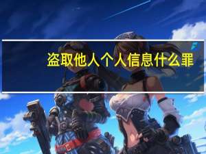 盗取他人个人信息什么罪