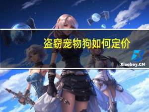 盗窃宠物狗如何定价