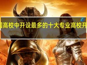 盘点全国高校中开设最多的十大专业 高校开设最多的专业