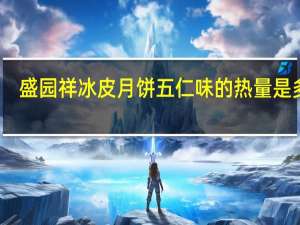 盛园祥 冰皮月饼 五仁味的热量是多少