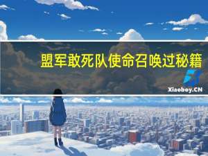 盟军敢死队使命召唤过秘籍（盟军敢死队2 使命召唤的秘籍如何使用）