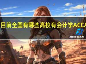 目前全国有哪些高校有会计学ACCA专业
