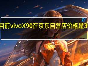 目前vivoX90在京东自营店价格是3999元